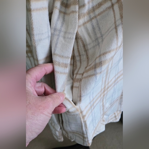StunShow Plaid  Button Down Flannel Shacket #1109 NWOT - Picture 5 of 11